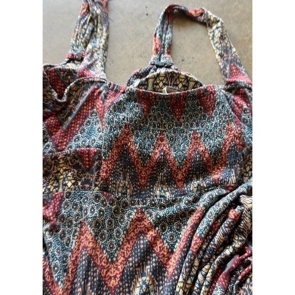 AMERICAN RAG CIE Summer Festival Dress XS Bohemian Handkerchief Hem Wide Straps - Picture 14 of 15